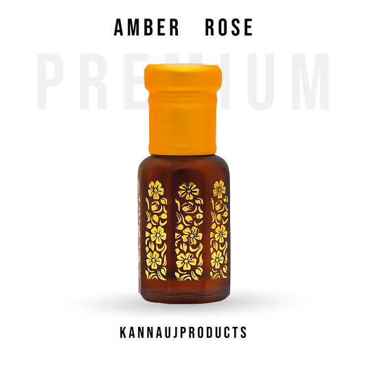 Amber Rose by KannaujProducts • Premium Attar Oil • Non-Alcoholic • Rose Attar • Gift for his and her.