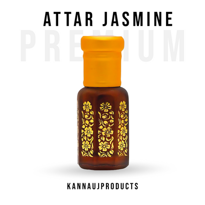 Attar Jasmine by Kannauj Products • Long Lasting • Unisex • Non-Alcoholic • Indian Attar