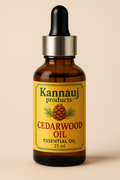 Kannauj Products amber dropper bottle of pure cedarwood oil for aromatherapy 25 ml essential oil bottle